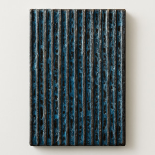 Obsidian Glaserede Lavasten Fliser – Rillede 3D Fliser fra Etna, Sicilien