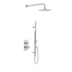 20134 Amalfi EcoSmart Pro Massiv-Messing Skjult Brusesæt | Regn & Håndbruser