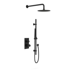 20134 Amalfi EcoSmart Pro Massiv-Messing Skjult Brusesæt | Regn & Håndbruser