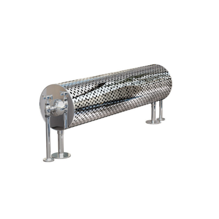 Milwaukee Radiator – gulvstående design i chrome