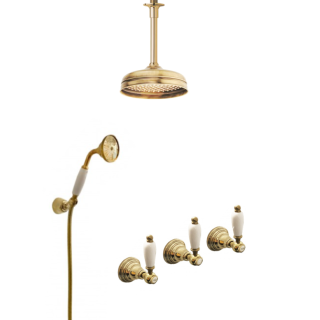 Bruser i massivt messing - 6022-L Penelope Loftmonteret | Bellistri ApS