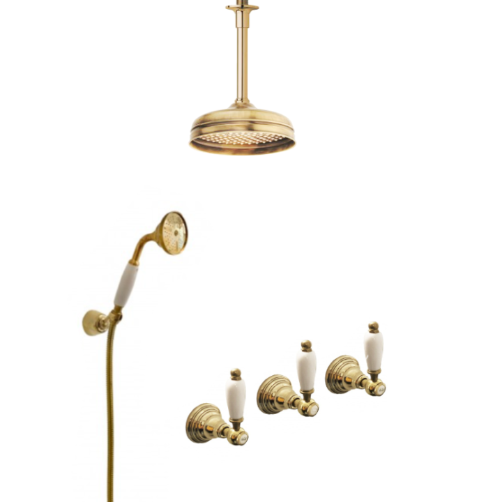 Bruser i massivt messing - 6022-L Penelope Loftmonteret | Bellistri ApS