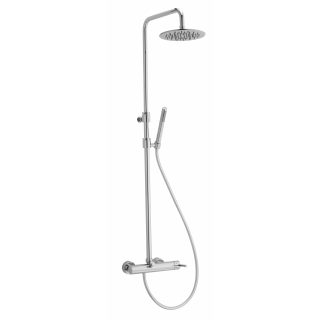 Brusesystem 23186 Capri – krom, messing, mat sort, nikkel