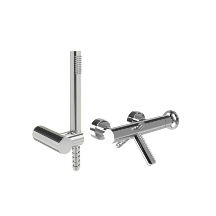 Kar-/brusearmatur 15100 Siena | Krom, messing, sort, nikkel