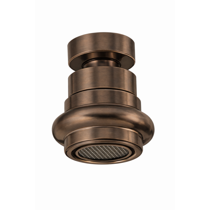 Klassisk perlator med kugleled i massiv messing