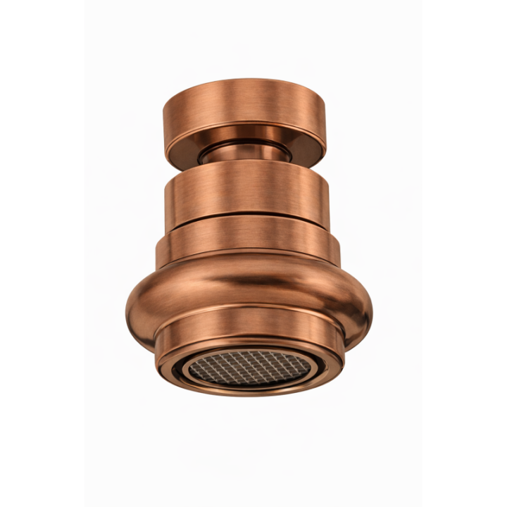 Klassisk perlator med kugleled i massiv messing