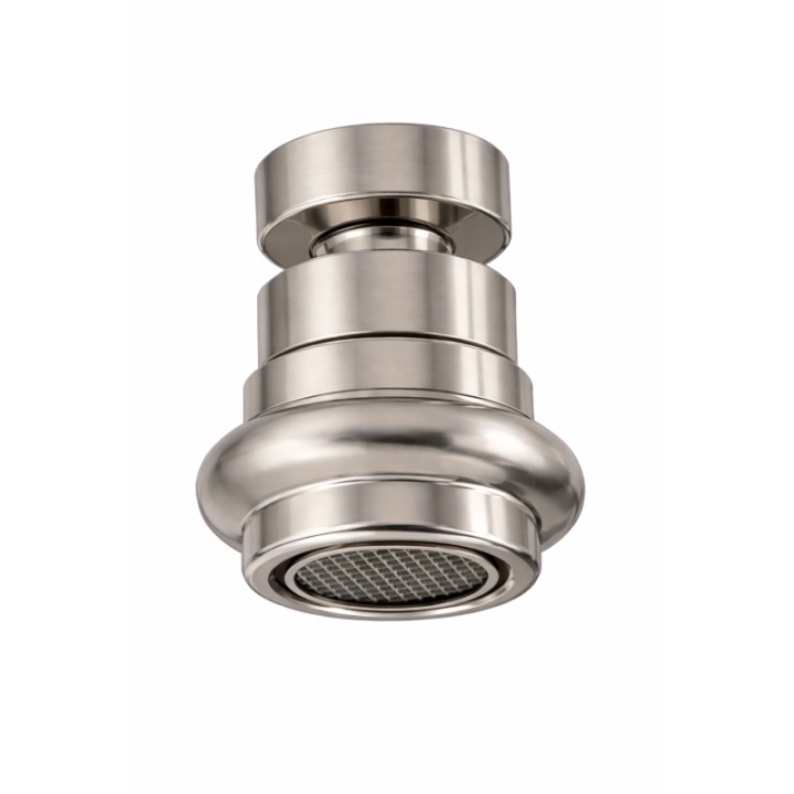 Klassisk perlator med kugleled i massiv messing