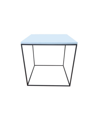 Sofa Table Etna In Glazed Lava Stone 40x40x40