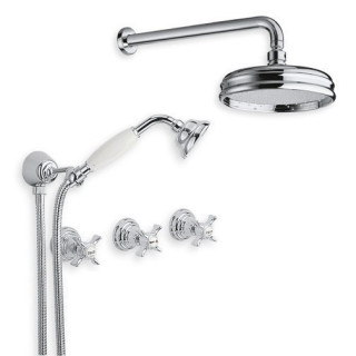 Armaturer i massiv messing - 6022 Waterspring vægmonteret bruser